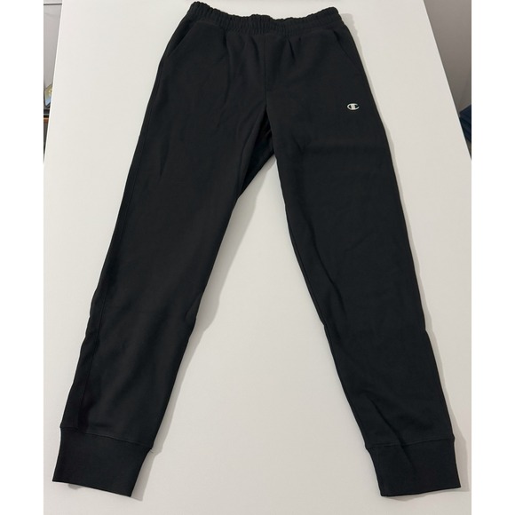 Champion Joggers Sweatpants Black Drawstring Athletic Gym Activewear‎ M - Picture 1 of 7